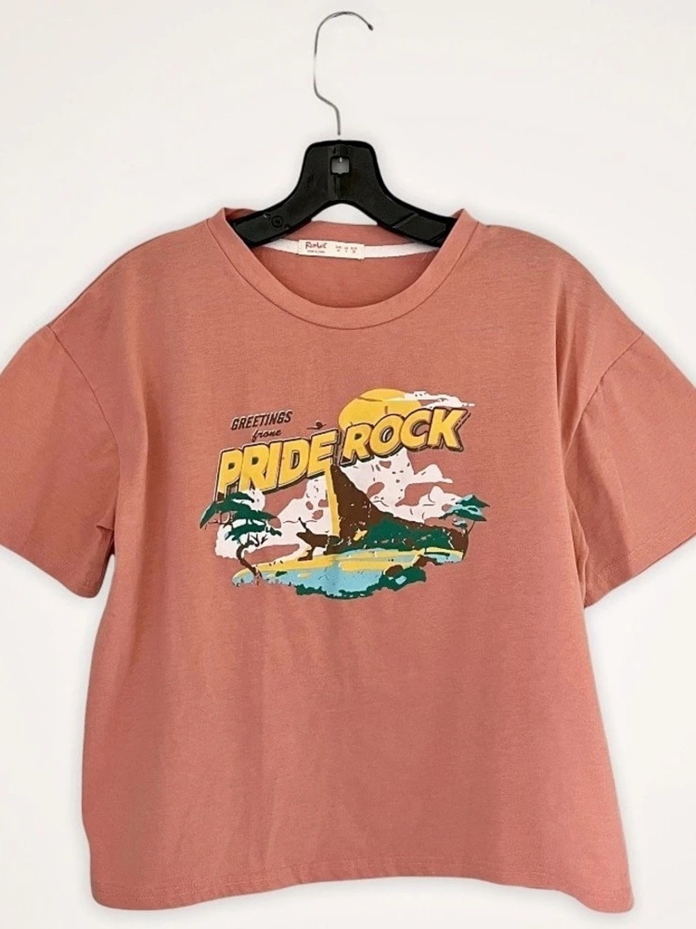 Pride Rock Graphic Short Sleeve Tee in Pink